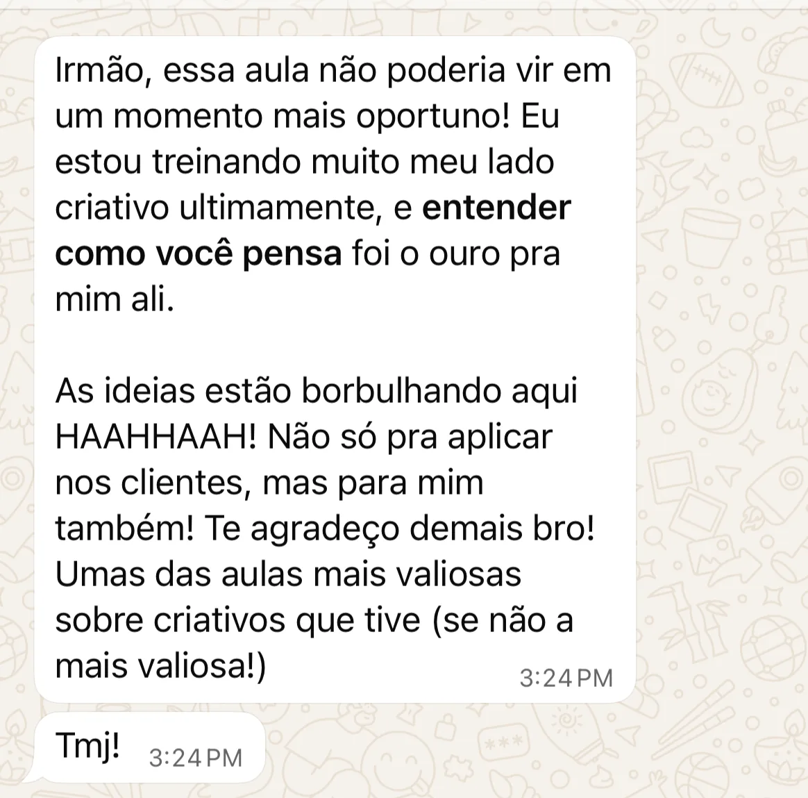 Depoimento WhatsApp 3